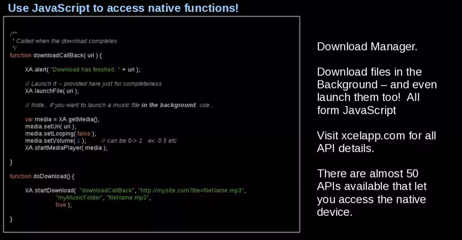 Play XcelApp - Android Native HTML5