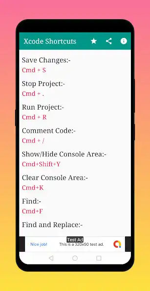 Play Xcode Shortcuts as an online game Xcode Shortcuts with UptoPlay