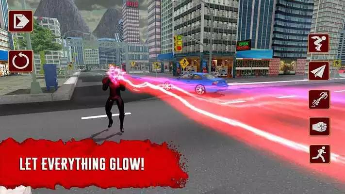 Play X-Hero: Laser man 3D