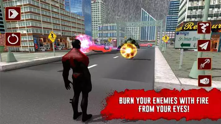Play X-Hero: Laser man 3D