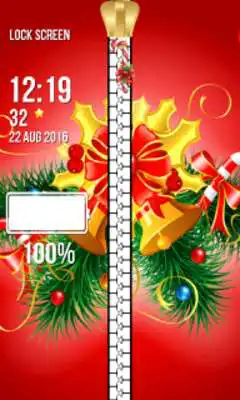 Play Xmas Bells Zipper Lock Screen