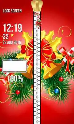 Play Xmas Bells Zipper Lock Screen