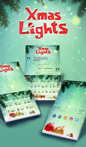 Play Xmas Lights Animated Keyboard + Live Wallpaper  and enjoy Xmas Lights Animated Keyboard + Live Wallpaper with UptoPlay