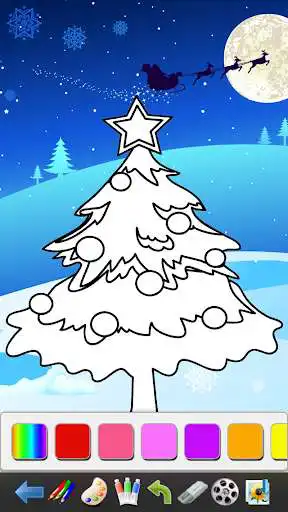 Play Xmas Magic - Color & Draw as an online game Xmas Magic - Color & Draw with UptoPlay
