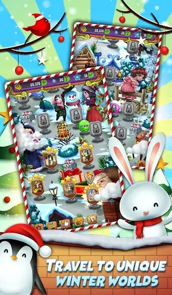 Play Xmas Mahjong: Christmas Magic as an online game Xmas Mahjong: Christmas Magic with UptoPlay