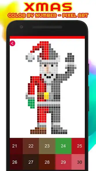 Play XMas Sandbox Color By Number - PixelArt For Adult  and enjoy XMas Sandbox Color By Number - PixelArt For Adult with UptoPlay