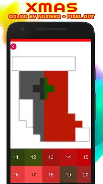 Play XMas Sandbox Color By Number - PixelArt For Adult as an online game XMas Sandbox Color By Number - PixelArt For Adult with UptoPlay