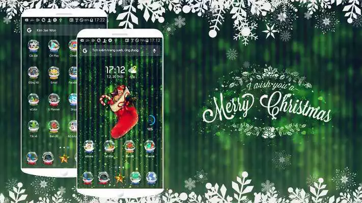 Play X-mas Snowball eTheme Launcher
