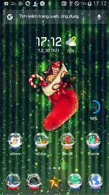 Play X-mas Snowball eTheme Launcher