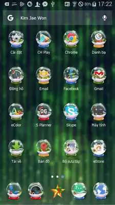 Play X-mas Snowball eTheme Launcher