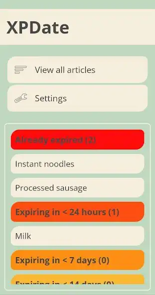 Play XPDate: Track Expiration Dates as an online game XPDate: Track Expiration Dates with UptoPlay