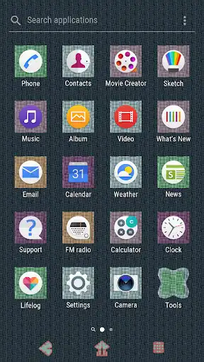 Play XPERIA Colored Fiber Theme - Free  and enjoy XPERIA Colored Fiber Theme - Free with UptoPlay
