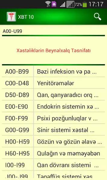 Play Xəstəliklər-Beynəlxalq siyahı  and enjoy Xəstəliklər-Beynəlxalq siyahı with UptoPlay