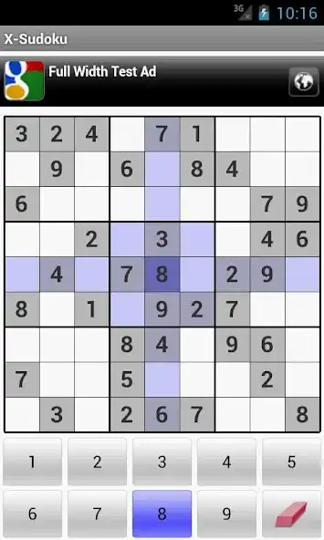 Play X-Sudoku  and enjoy X-Sudoku with UptoPlay