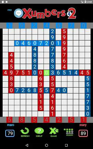 Play Xumbers42(v.2) as an online game Xumbers42(v.2) with UptoPlay