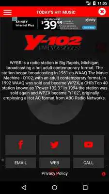 Play Y-102 WYBR