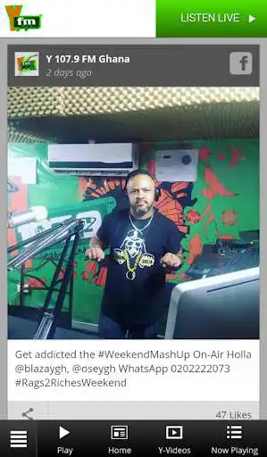 Play Y107.9FM Ghana  and enjoy Y107.9FM Ghana with UptoPlay