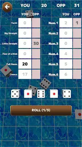 Play Yacht - Dice Game as an online game Yacht - Dice Game with UptoPlay