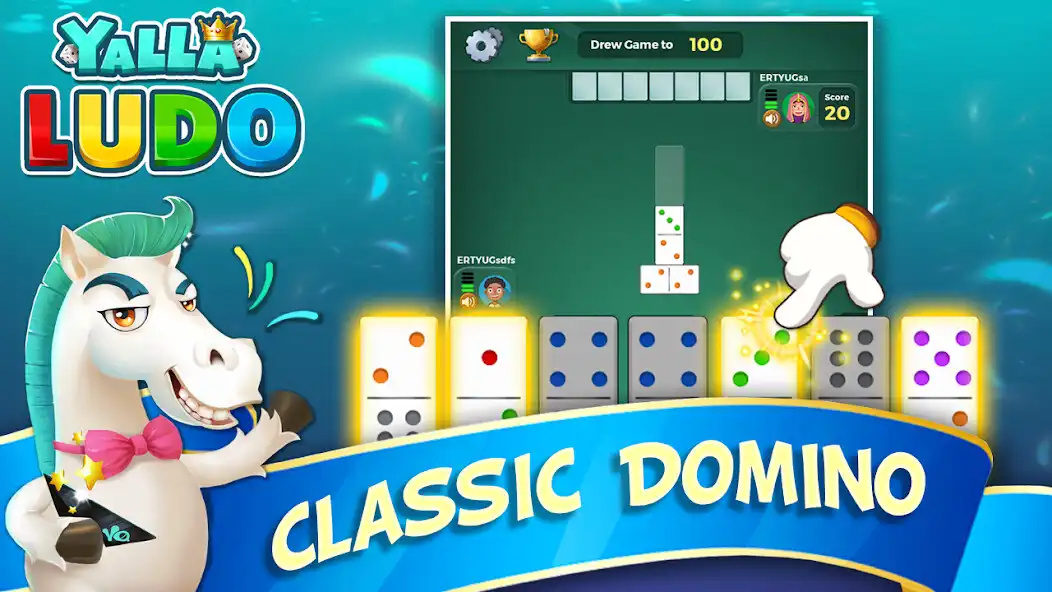 Play Yalla Ludo - LudoDomino as an online game Yalla Ludo - LudoDomino with UptoPlay