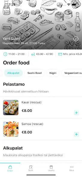 Play Yami Sushi as an online game online Yami Sushi with UptoPlay Play Yami Sushi as an online game Yami Sushi with UptoPlay