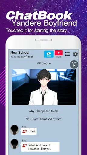 Play Yandere Boyfriend - Otome Simulation Chat Story  and enjoy Yandere Boyfriend - Otome Simulation Chat Story with UptoPlay