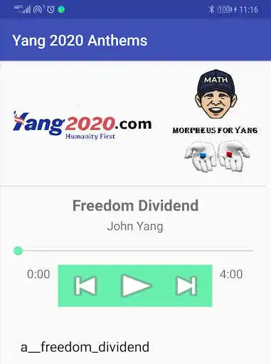 Play Yang 2020 Anthems  and enjoy Yang 2020 Anthems with UptoPlay