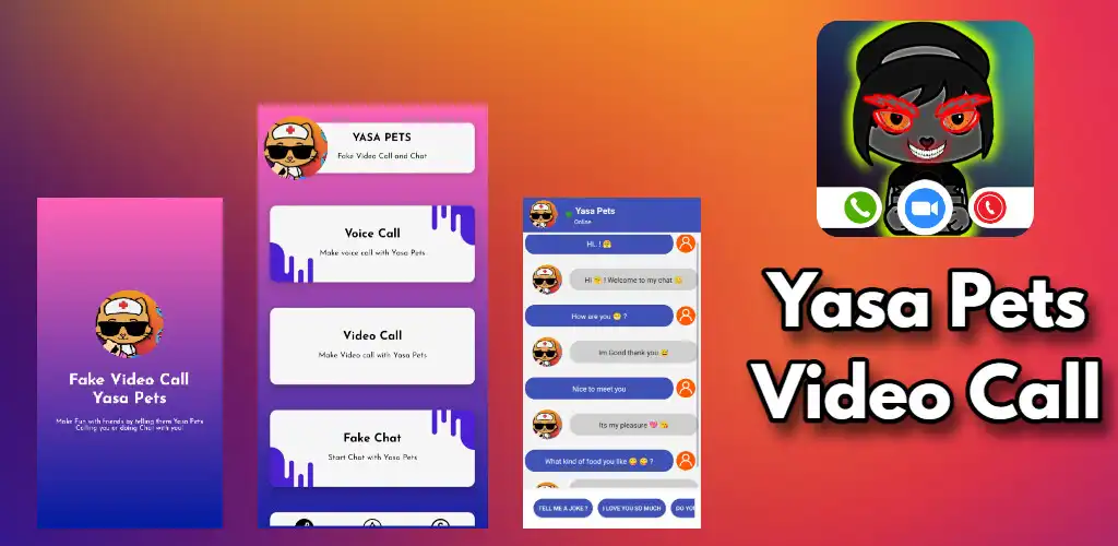 Play Yasa Pets Fake Video Call  and enjoy Yasa Pets Fake Video Call with UptoPlay