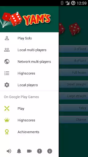 Play Yatzy - dice game - multi-player as an online game Yatzy - dice game - multi-player with UptoPlay