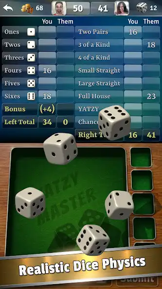 Play Yatzy Dice Master  and enjoy Yatzy Dice Master with UptoPlay