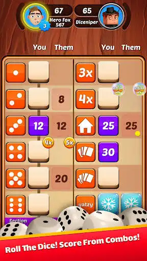 Play Yatzy Hero - Online Dice Game as an online game Yatzy Hero - Online Dice Game with UptoPlay