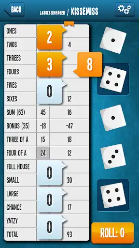 Play Yatzy Online  and enjoy Yatzy Online with UptoPlay