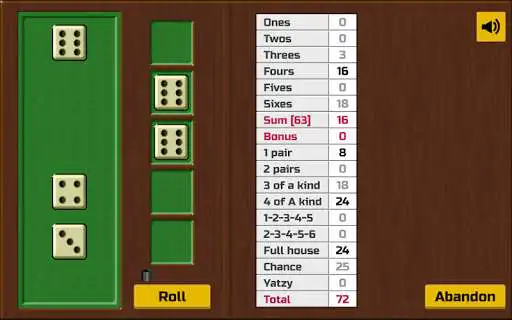 Play Yatzy Solitaire Lite as an online game Yatzy Solitaire Lite with UptoPlay