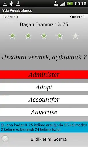 Play YDS VOCABULARY as an online game YDS VOCABULARY with UptoPlay