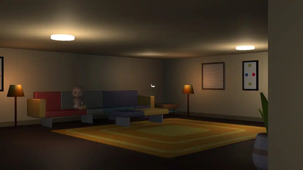 Play Yellow Baby in Scary House as an online game Yellow Baby in Scary House with UptoPlay
