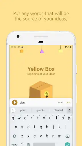 Play Yellow Box - Ideas, Brainstorming as an online game Yellow Box - Ideas, Brainstorming with UptoPlay