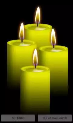 Play Yellow Candles Live Wallpaper