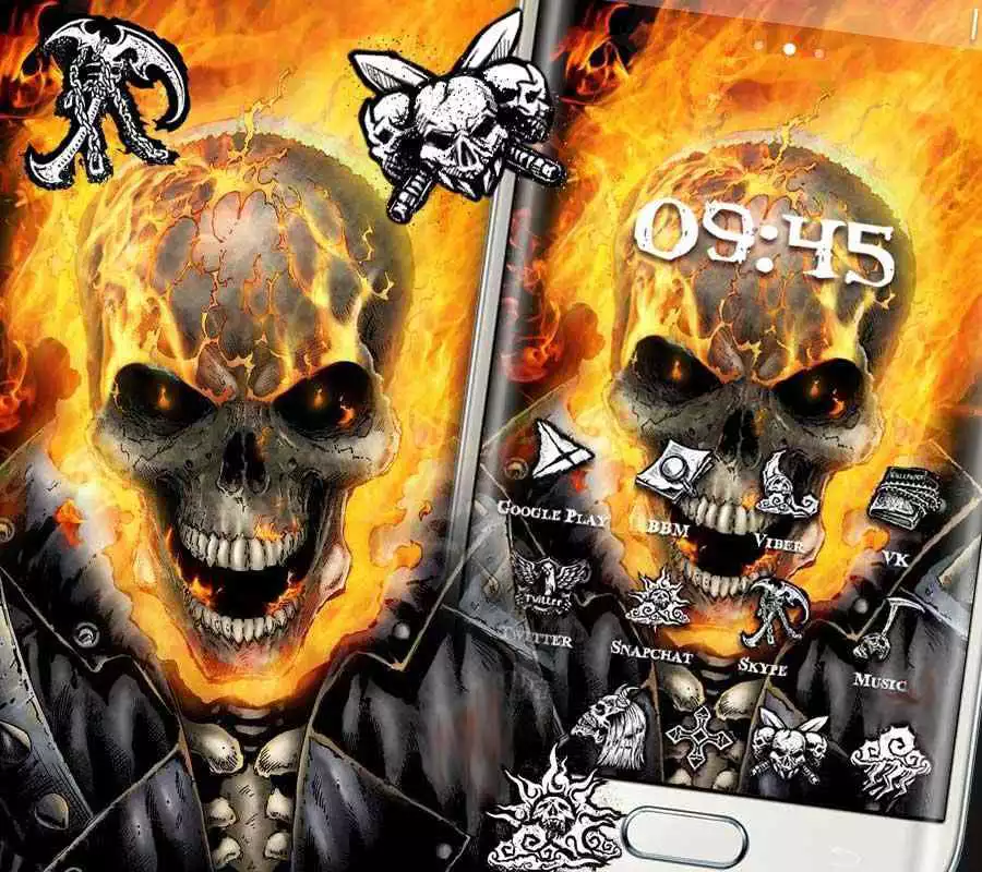 Play Yellow Fire Skull Theme