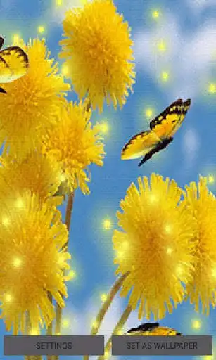 Play Yellow Flowers Butterfly LWP  and enjoy Yellow Flowers Butterfly LWP with UptoPlay