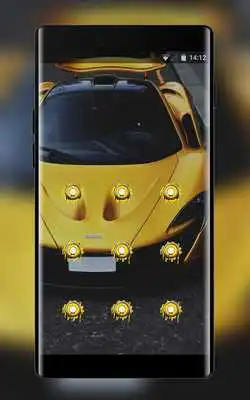 Play Yellow gold sports racing car theme