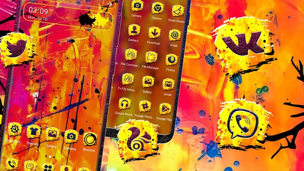 Play Yellow Red Painting Theme  and enjoy Yellow Red Painting Theme with UptoPlay