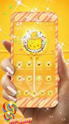 Play Yellow Sweet Lollipop Bowknot Theme