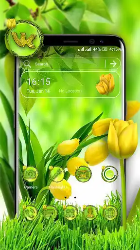 Play Yellow Tulip Launcher Theme  and enjoy Yellow Tulip Launcher Theme with UptoPlay
