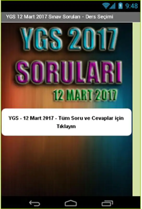 Play YGS 2017 Sorular - Cevaplar