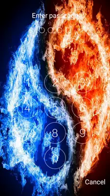 Play Yin Yang Keypad Look Screen  HD wallpapers