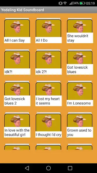 Play Yodeling Kid Soundboard  Ringtones  and enjoy Yodeling Kid Soundboard  Ringtones with UptoPlay