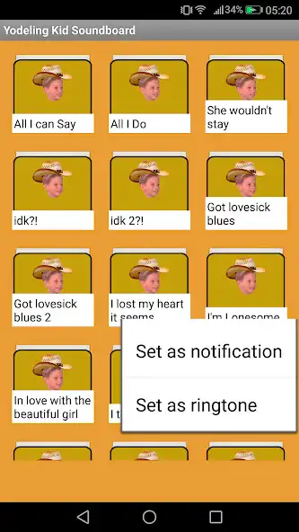 Play Yodeling Kid Soundboard  Ringtones as an online game Yodeling Kid Soundboard  Ringtones with UptoPlay