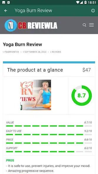 Play Yoga Burn Review as an online game Yoga Burn Review with UptoPlay