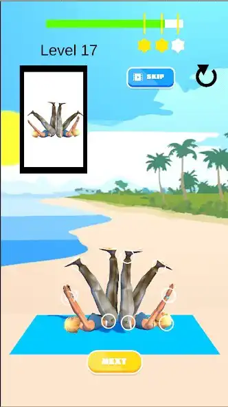 Play Yoga Couples poseing Game as an online game Yoga Couples poseing Game with UptoPlay