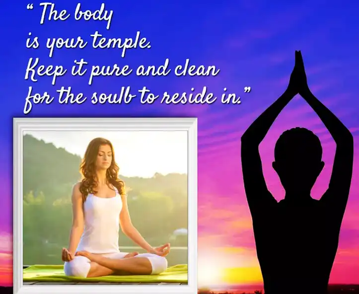 Play Yoga Day Photo Frame 2023 as an online game Yoga Day Photo Frame 2023 with UptoPlay