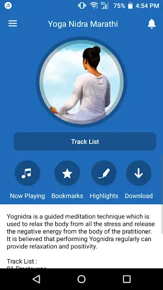 Play APK Yoga Nidra Marathi  and enjoy Yoga Nidra Marathi with UptoPlay com.sonicoctaves.yognidra_demo